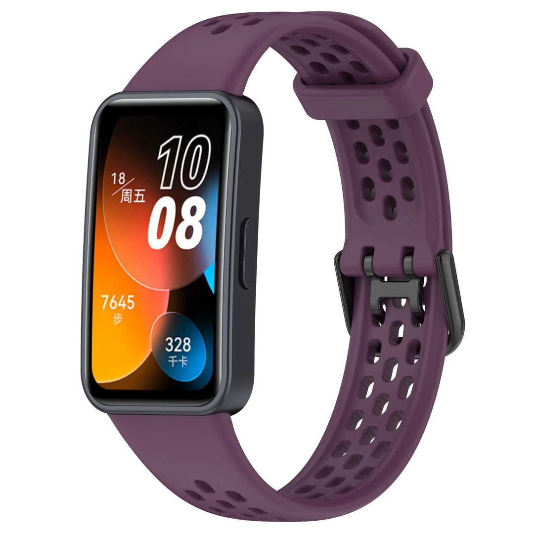 Breathable Silicone Watch Strap for Huawei Band 8/9/10