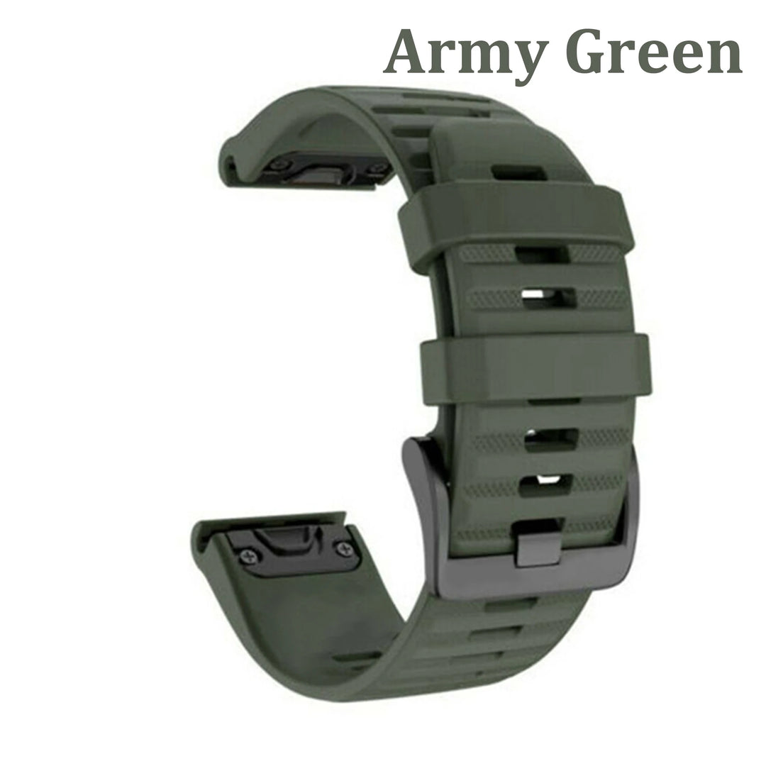 QuickFit Silicone Strap for Garmin Fenix & Epix (20-26mm)