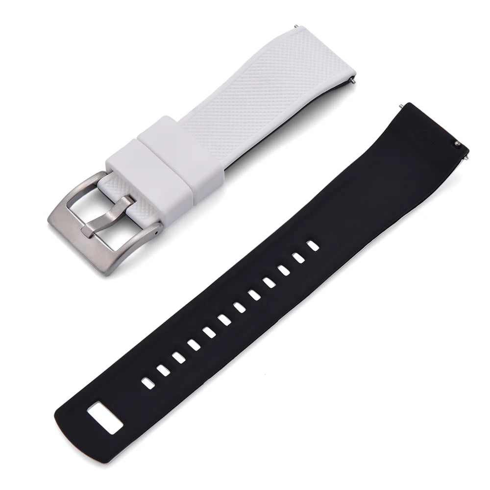 JUELONG Premium Silicone Watch Band 20mm Quick Release Rubber Strap Waterproof Men Women Replacement Watchband