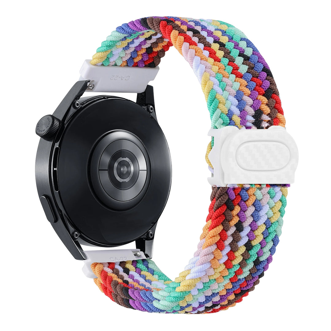 Nylon Braided Loop Watch Strap 20-22mm for Samsung Galaxy Watch & Huawei GT Series