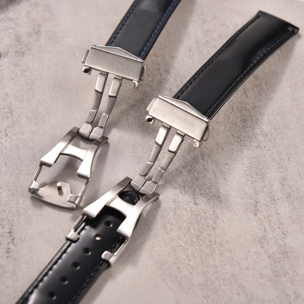 19/20/21/22mm For Omega Speedmaster Leather Strap Universal Original Leather Watch Bands Fit for Omega De Ville Seamaster Bracel