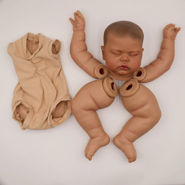 24″ Pickle Dark‑Skin Painted Reborn Doll Kit – Lifelike DIY Baby Parts