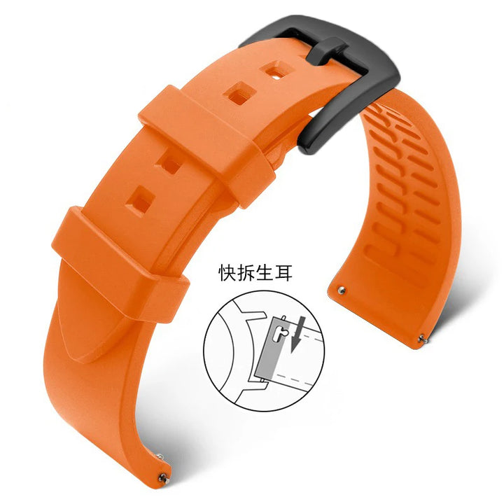 Silicone Watchband for Rolex Water Ghost 18mm 19mm 20mm 21mm 22mm 24mm Watrproof Strap Watch Accessories Rubber Bracelet
