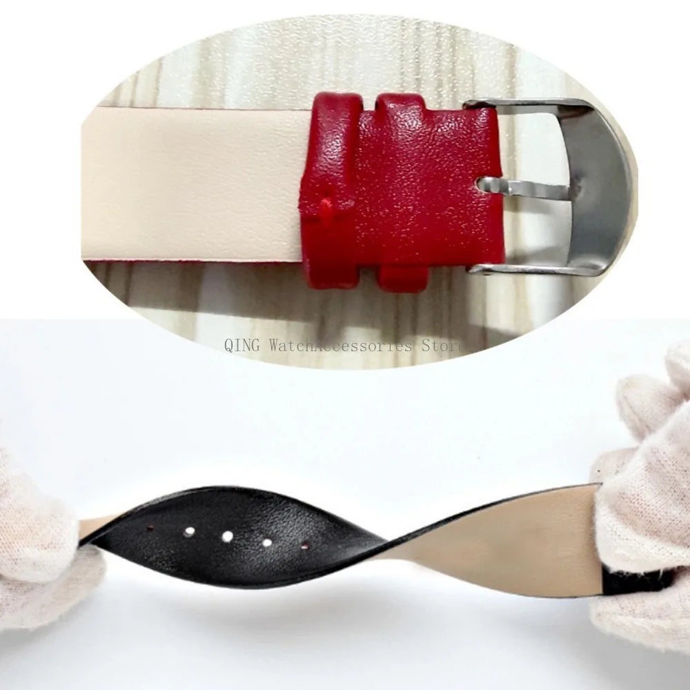 Universal Slim Soft Leather Watch Strap – 6–16mm, Cowhide