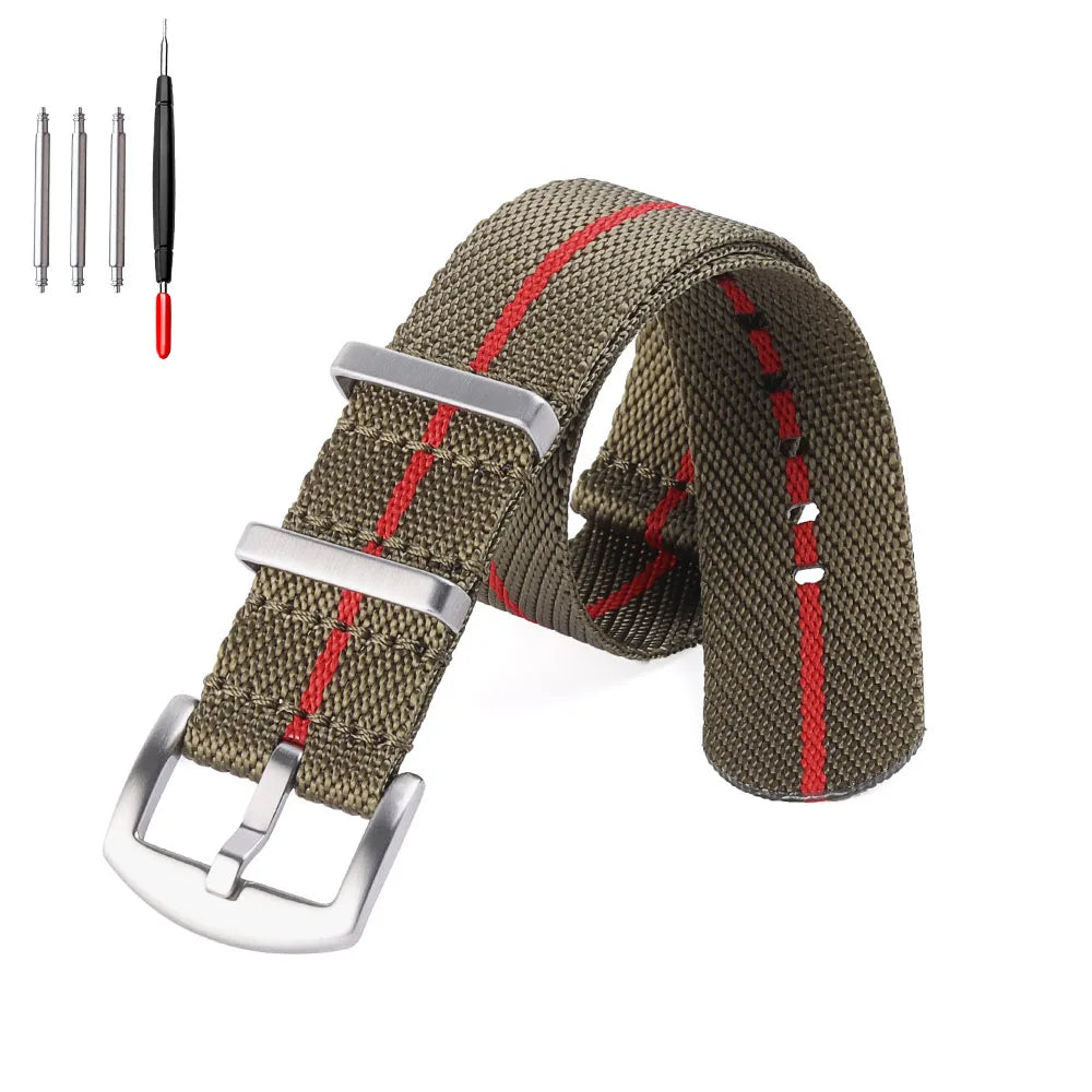 Nylon Military Watch Band 18–22mm
