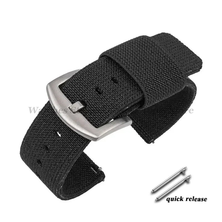 Nylon Watch Band 18mm 20mm 22mm 24mm Woven Elastic Strap for Seiko for Omega Quick Release Wristband Military Men's Sport Bands