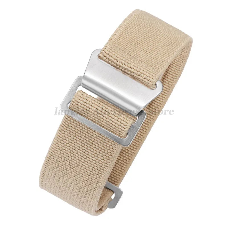 18mm 20mm 22mm Parachute Elastic Nylon Watch Strap for Omega Men Outdoors Sport Army Military Wrist Strap Bracelet Accessories