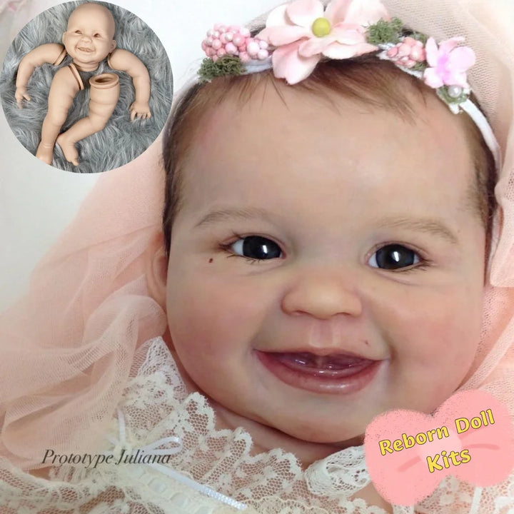 23″ Juliana Blank Vinyl Reborn Doll DIY Kit