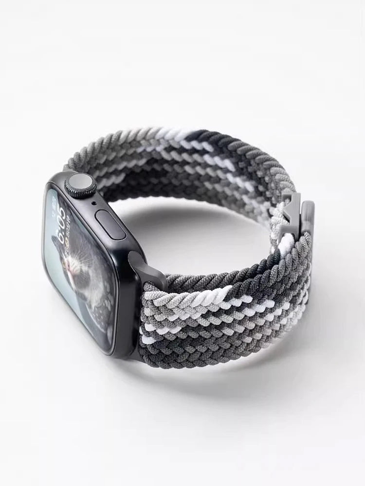 Strap For Apple watch band 44mm 42mm 40mm 45mm 46mm 41mm 49mm Braided Solo Correa Bracelet iWatch Series 9 8 10 7 6 5 4 se Ultra