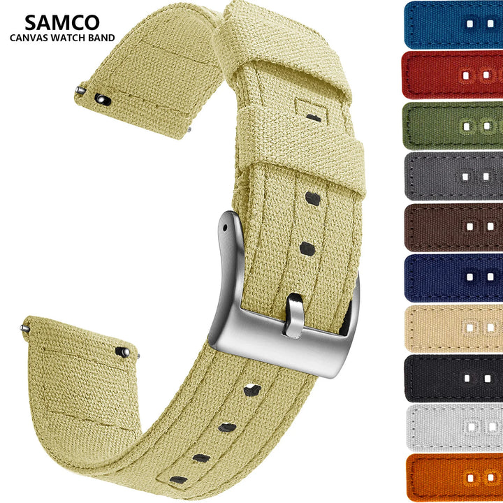 Quick-Release Canvas Strap 20/22mm
