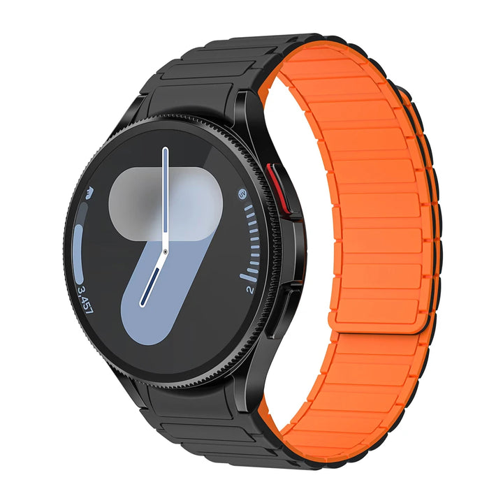 Magnetic Silicone Strap for Samsung Galaxy Watch – 40/44/45mm, No Gaps