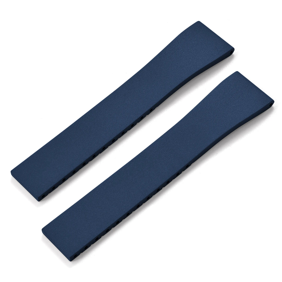 NATOBELT CTS FKM Rubber Watch Band Strap 16mm 18mm 19mm 20mm 21mm 22mm Quick Release Butterfly Cut-to-Size Sweatproof Waterproof