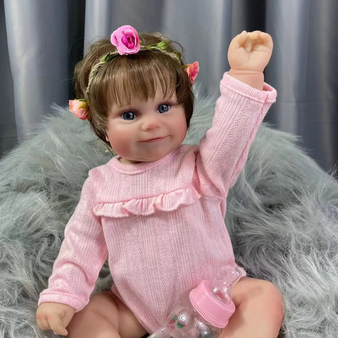 50 cm Maddie Lifelike Painted Vinyl Reborn Baby Doll – 3D Skin & Visible Veins