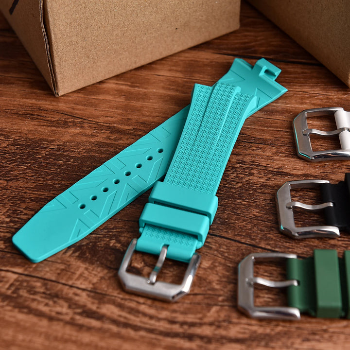 FKM Fluoro Rubber Watch Strap – Quick-Release, Convex End for Citizen NJ0150/NJ0151 ME Series