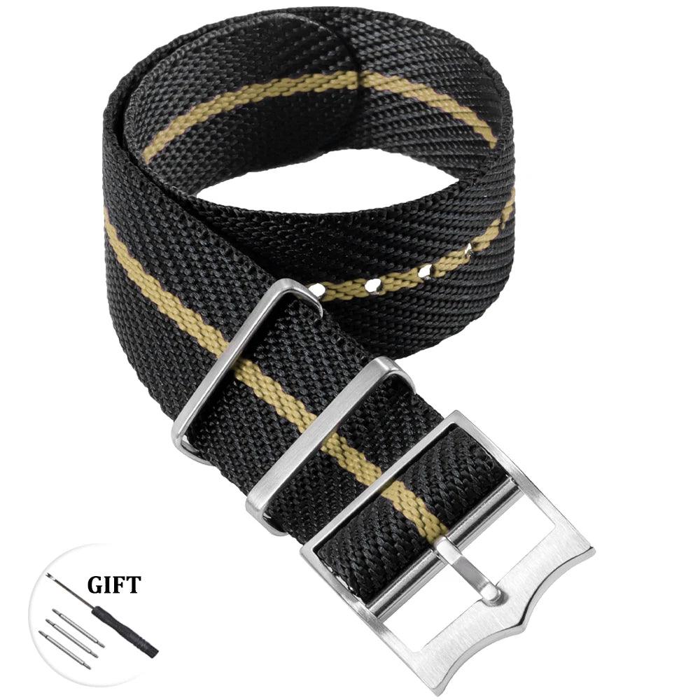 Premium Canvas Nylon Watch Strap 20/22mm