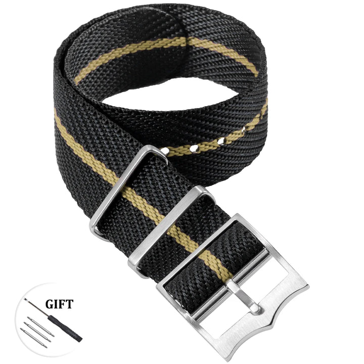 Premium Canvas Nylon Watch Strap 20/22mm