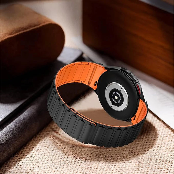 Magnetic Silicone Strap for Samsung Galaxy Watch – 40/44/45mm, No Gaps