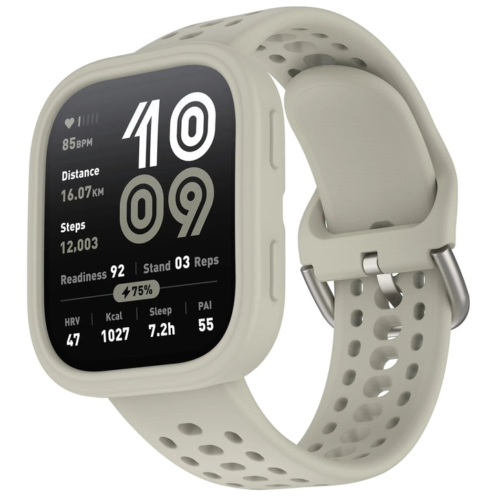 Silicone Strap with Protective Case for Amazfit Bip 6