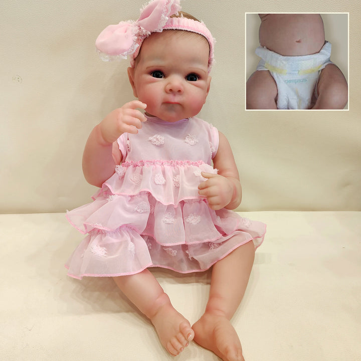18″ Bettie Lifelike Full‑Body Reborn Baby Doll – 3D Skin & Hand‑Drawn Hair
