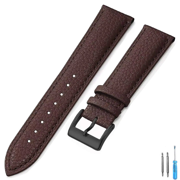 Genuine Leather Watch Band 18mm 20mm 22mm 24mm Watch Strap for Man Women High-quality Wrist Watchband + Tool