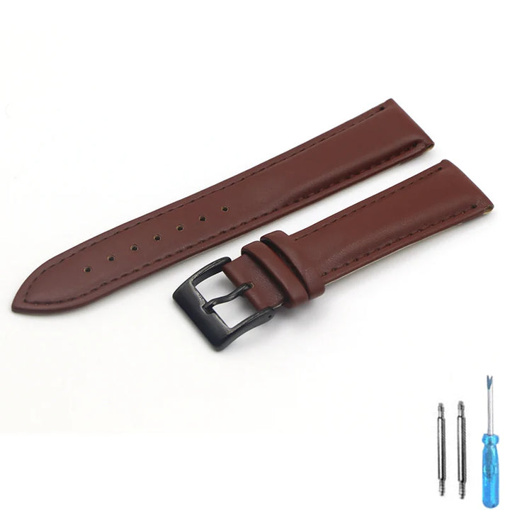 Calfskin Leather Watch Strap – 16–22mm Women’s Fashion Band