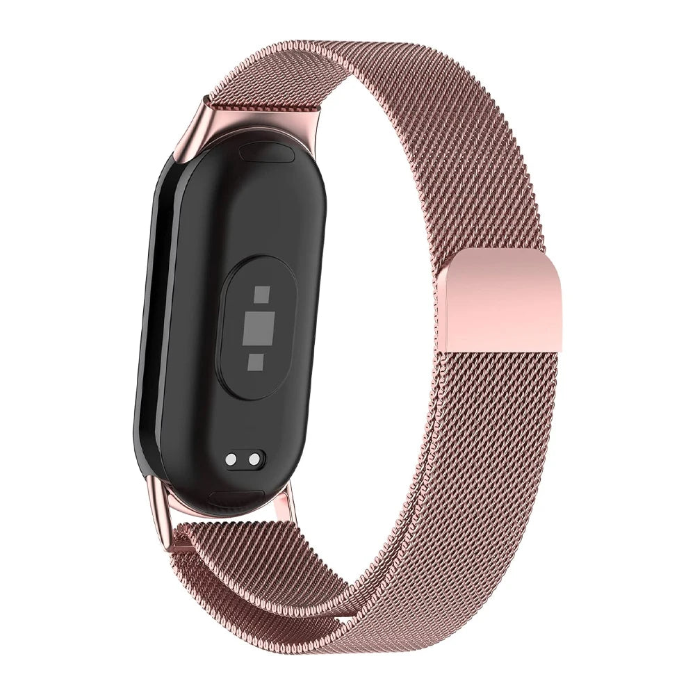 Stainless Steel Magnetic Strap for Xiaomi Mi Band 8, 9, 10