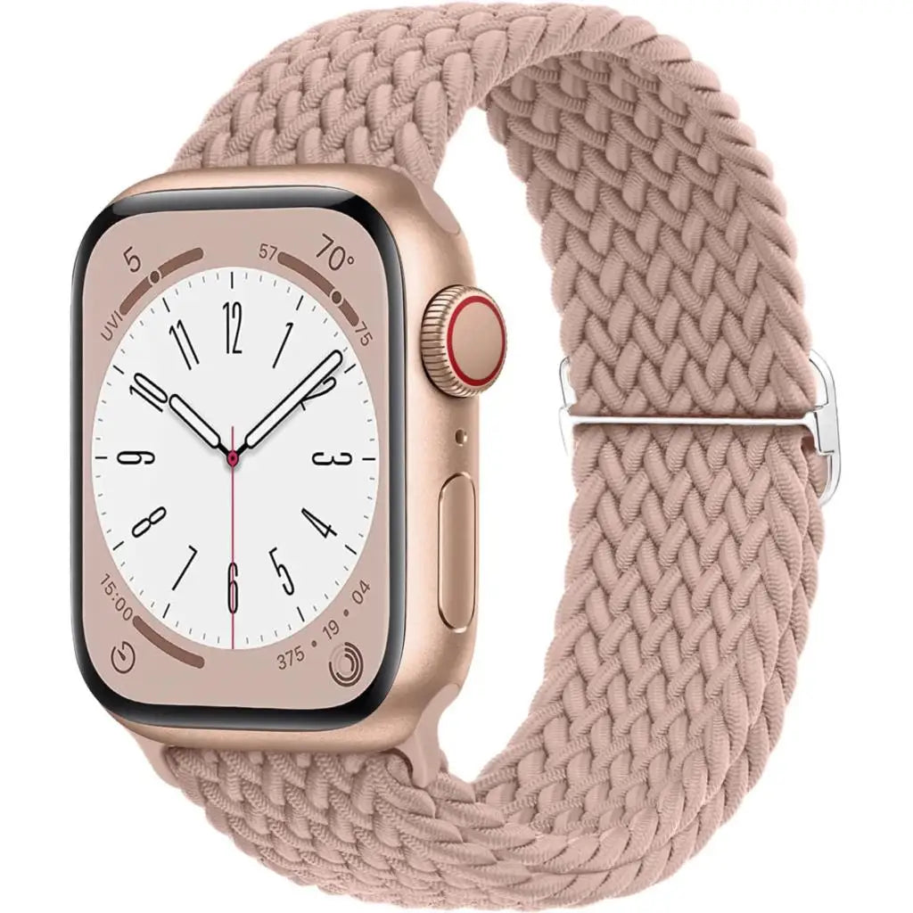 Strap for Apple Watch band 44mm 45mm 49mm 42mm 40 41 46mm Elastic Braided Solo bracelet correa Series 9 10 11 8 7 6 5 SE Ultra 3