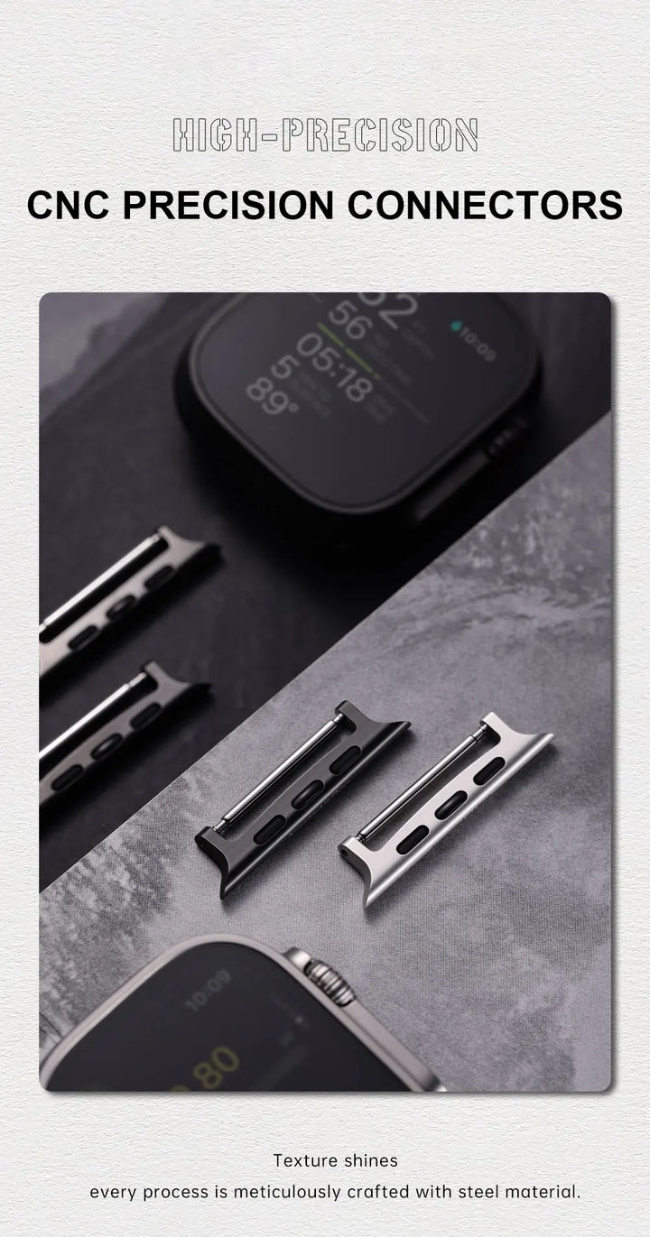 2pcs Ultra 2 Series 10 Apple Watch Strap Stainless Steel Adapter For 49mm 46mm 42mm 45mm 44mm 41mm 40mm Connector