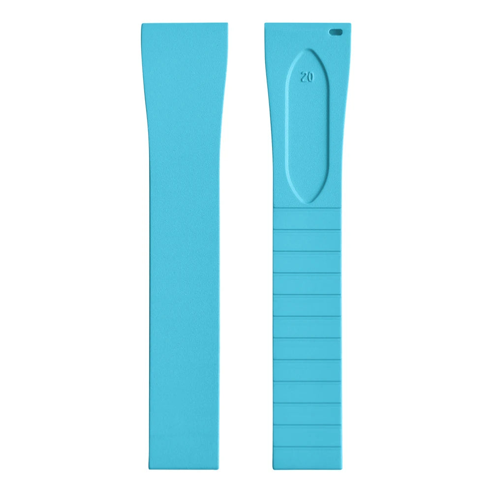 CTS FKM Rubber Watch Strap 16mm 18mm 19mm 20mm 21mm 22mm Quick Release Butterfly Buckle Watch Band CTS Strap For Cut To Size