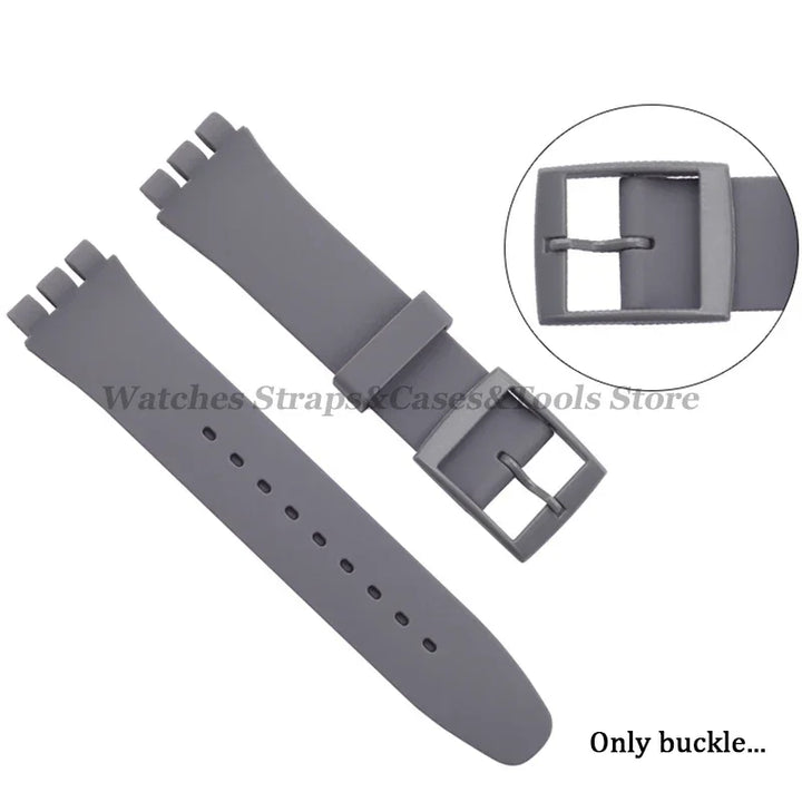 Pin Buckle Plastic/Resin Clasp 16–20mm for Swatch Watch Bands