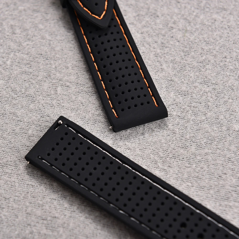 NATOBELT Soft Porous Rubber Watch Strap – Quick Release (18-22mm)