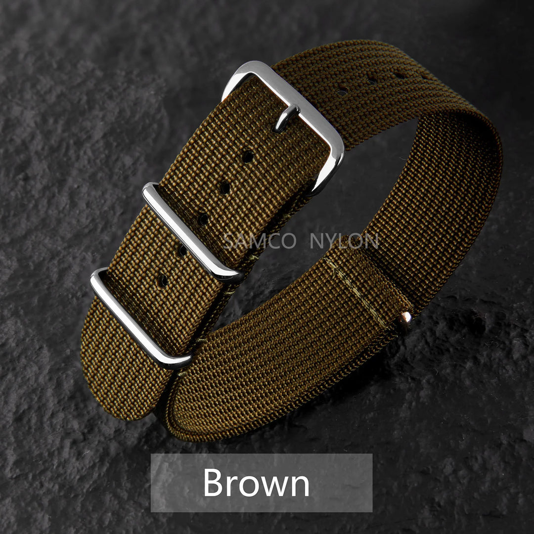Ribbed Nylon Military Band 18–22mm