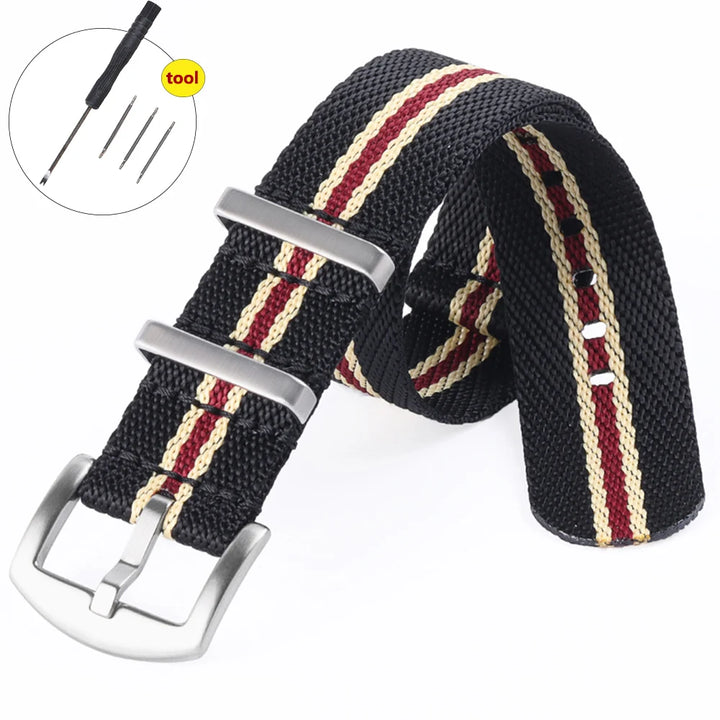 High Density Nylon Watch Band 20–22mm