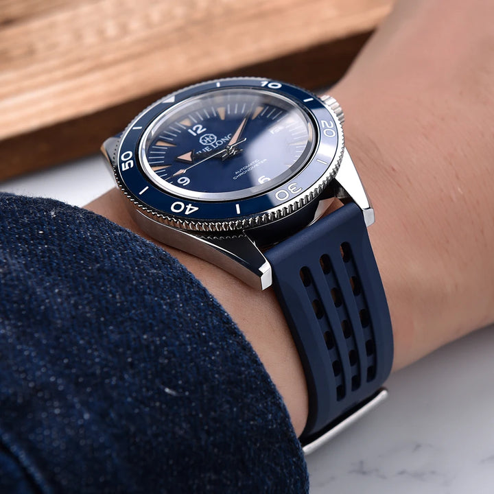 NATOBELT High Quality Porous Structure FKM Fluorine Rubber Watch Strap 20mm 22mm New Design Quick Release FKM Rubber Watchbands