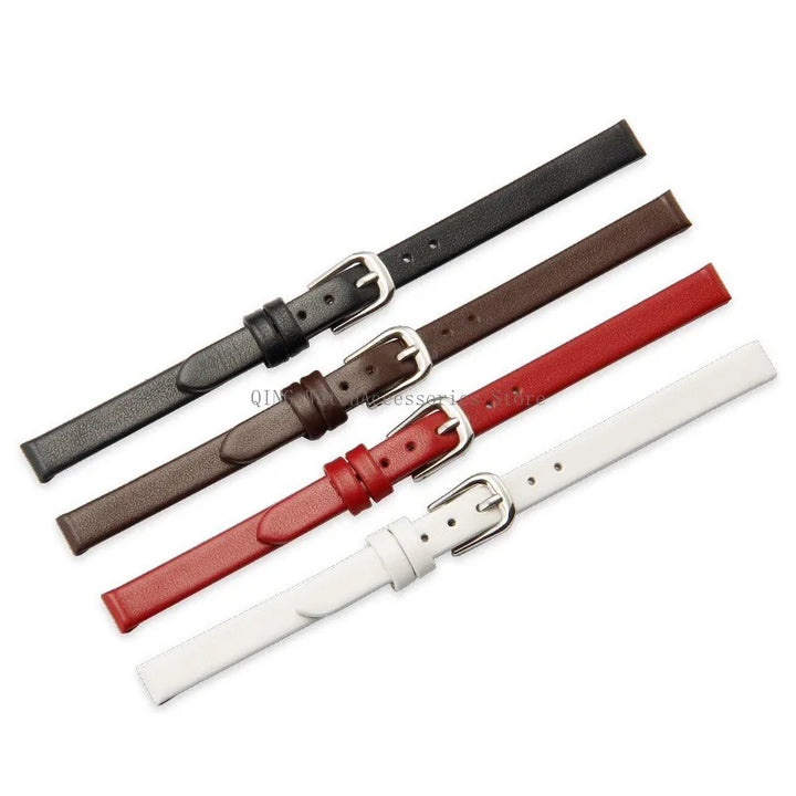 Universal Slim Soft Leather Watch Strap – 6–16mm, Cowhide