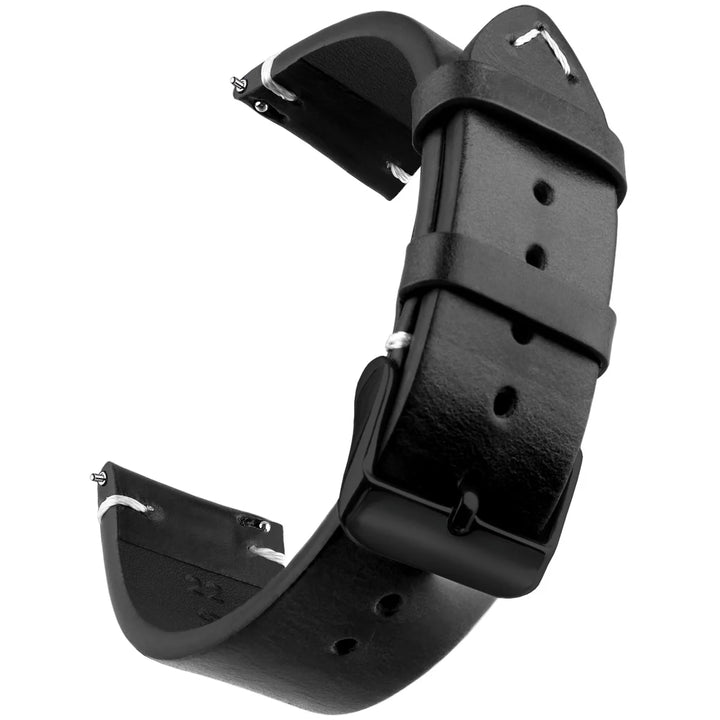 Wax Genuine Leather Watch Band 18–24mm