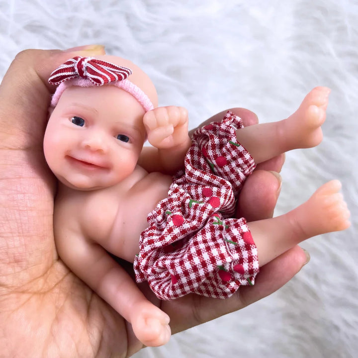 6" Mini Sebastian Full‑Silicone Reborn Baby Doll