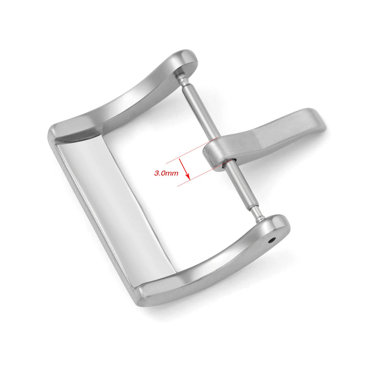 Metal Watch Buckle – 16–24mm, Stainless Steel, Silver/Black/Rose Gold