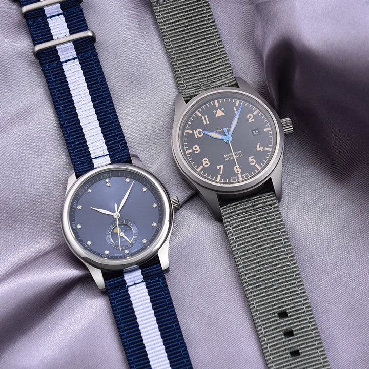 JUELONG Premium  Quick Release Sailcloth Nylon Strap 18mm 20mm 22mm Military Nylon Watchband For Watch Accessories Replacement