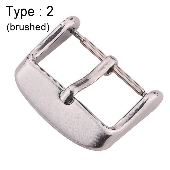 Stainless Steel Watch Buckle 16-24mm Silver Replacement Clasp