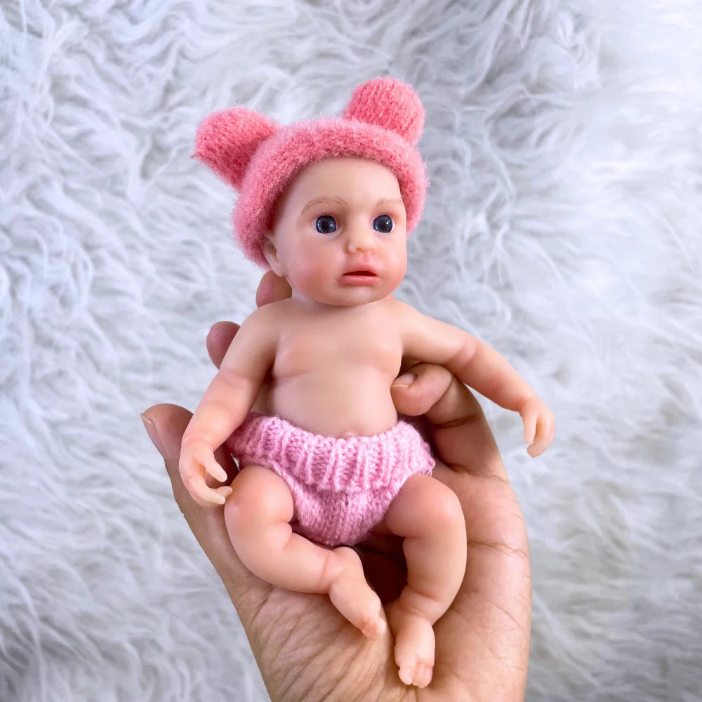 6" Mini Lifelike Full‑Silicone Reborn Baby Loulou