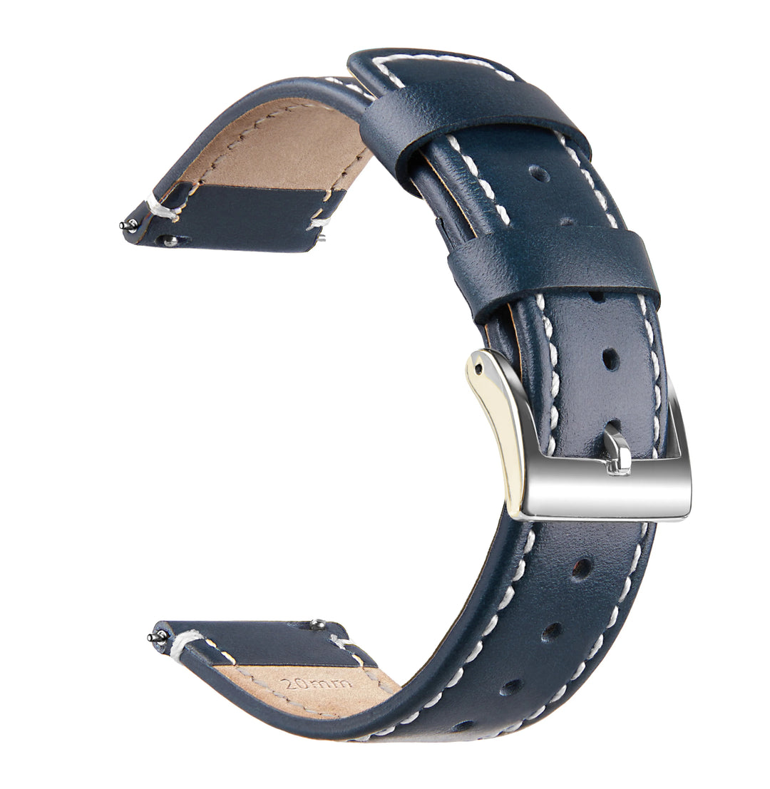 Top Grain Genuine Leather Quick Release Watch Band 20–22mm for Samsung Galaxy Watch