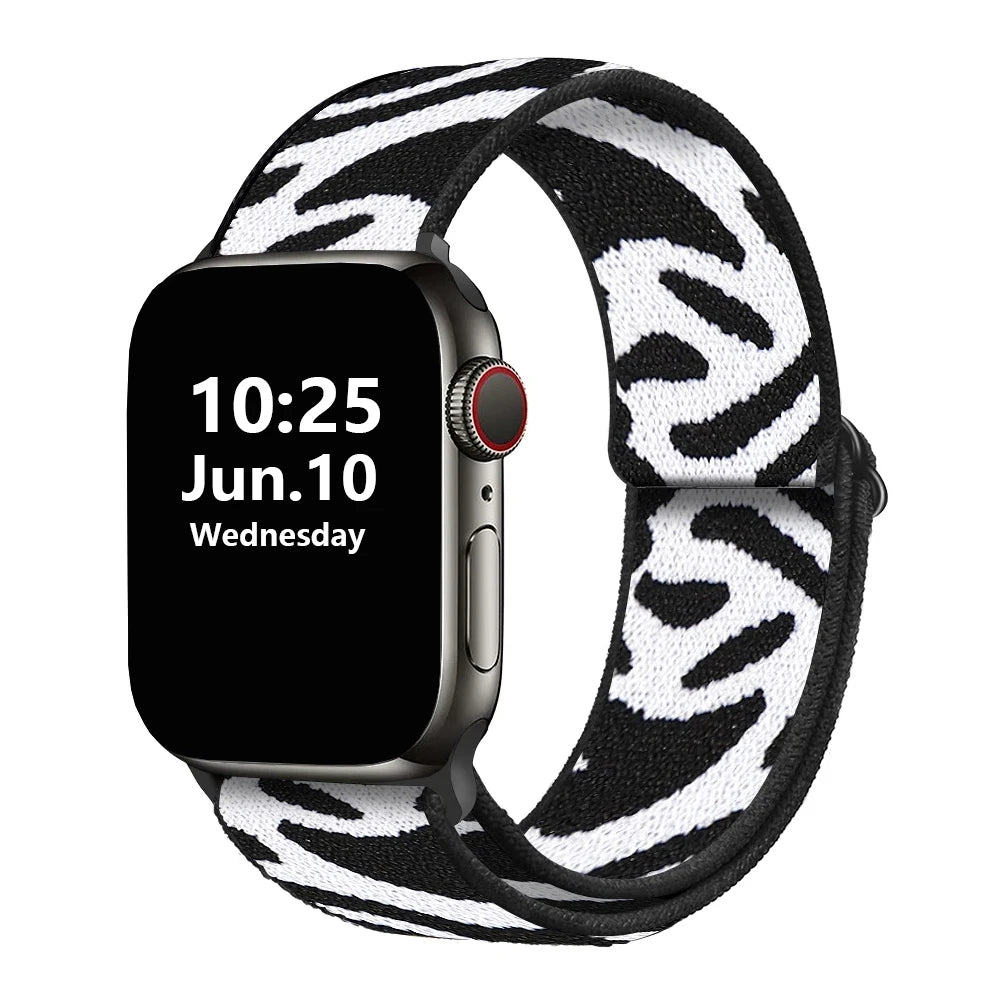 Stretchy Double-Layer Loop Apple Watch Band 38–45mm for Series 1–8