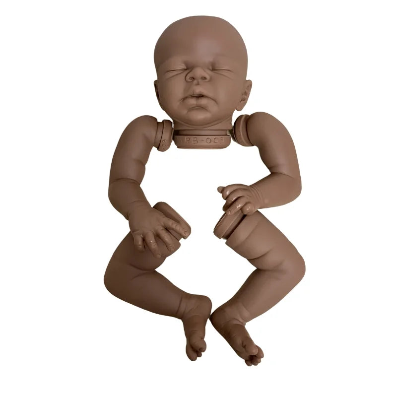 16″ Zendric Black Skin Vinyl Reborn Doll Kit – Unpainted DIY