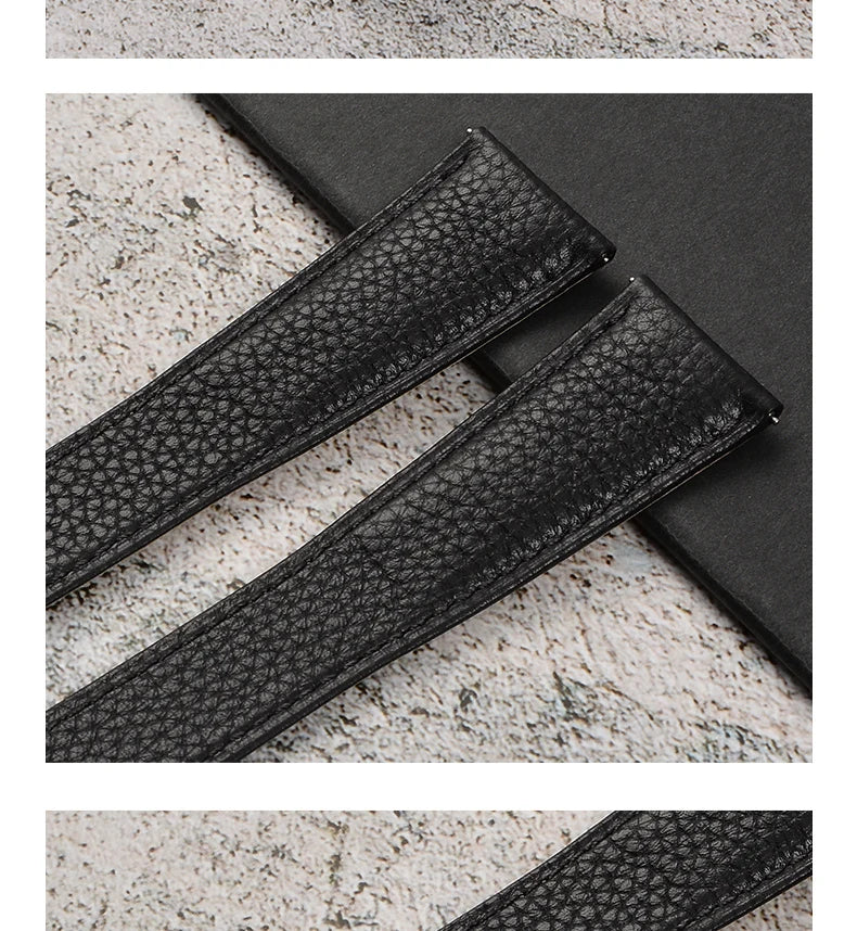 Cowhide Watch Strap Accessories for Cartier Tank – 16–23mm, Stainless Steel