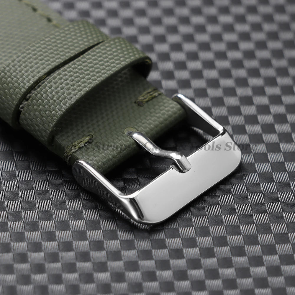 20mm 22mm Sailcloth Nylon Watchband for Samsung Galaxy Watch8/7/6/5 Watch Men Women Quick Release Leather Waterproof Watch Strap