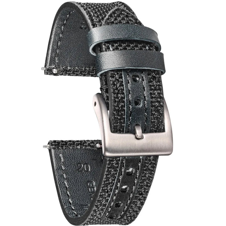HEMSUT Ballistic Nylon Quick-Release Watch Strap (18-22mm)