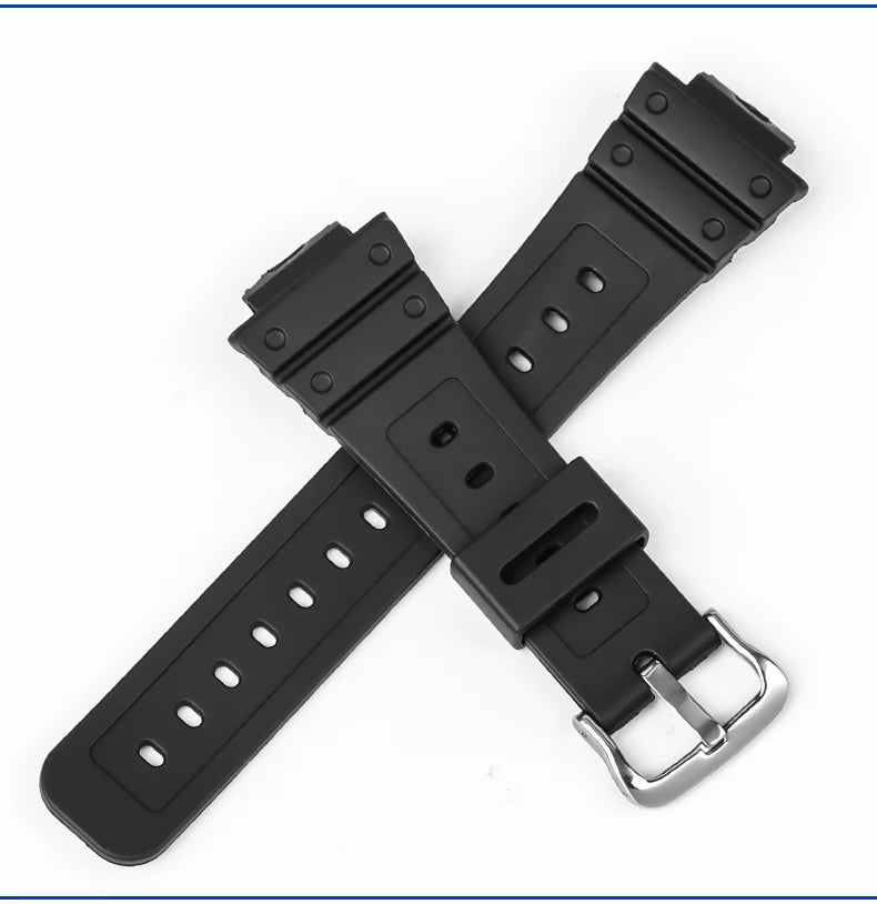 Anti-Allergy Resin Watch Strap with Stainless Steel Buckle for Casio G-Shock DW & GW Serie