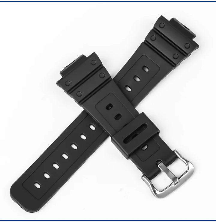 Anti-Allergy Resin Watch Strap with Stainless Steel Buckle for Casio G-Shock DW & GW Serie