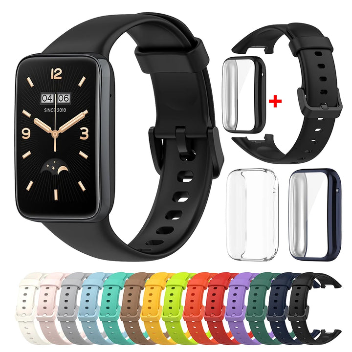 TPU Strap with Protective Case for Xiaomi Mi Band 7 Pro